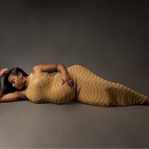 Sparkly Maternity Gown